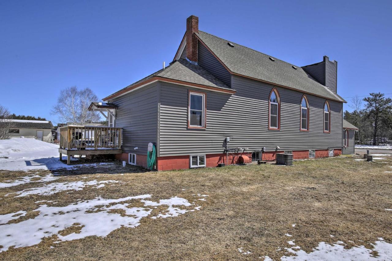 Renovated Historic Church Along Namekagon River! Seeley Exterior photo